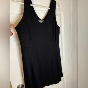 Black V-Neck Skater Mini Dress size XL